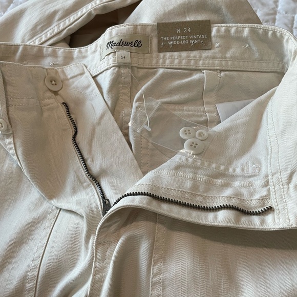 New - Madewell The Perfect Vintage Wide-Leg Pant.  Perfect for fall - Spring. - Picture 6 of 6